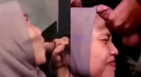 Zilla Hijab Blowjob Crot di Muka