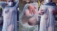 Tante Jilboobs Baju Transparan Outdoor