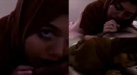 Sepongan Hijab Cokelat Cantik