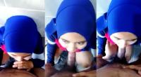 Jilbab Biru Nyepong Kontol Pelanggan Toko