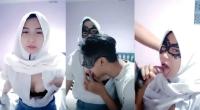 Jeslyn Cantik Jilbab SMA Mulus Diewe Pacar LIVE