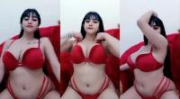 Tante Cantik Montok Live BH Merah