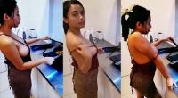Miera Masak Sambil Pamer Uting